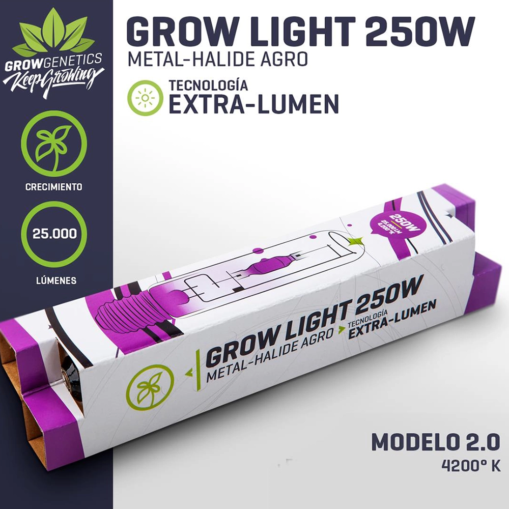 Ampolleta Haluro Metal 250W Extra Lumen - Grow Genetics