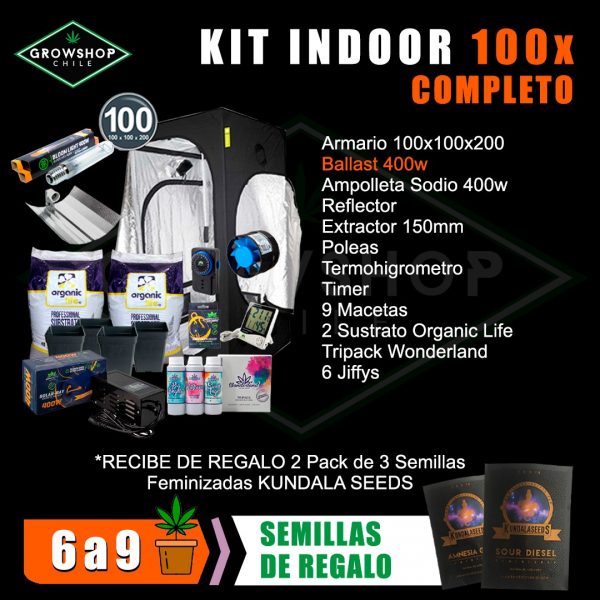 Kit Indoor 100x100x200 400w