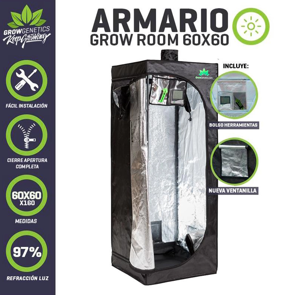 Armario Grow Room 60x60x160 Grow Genetics