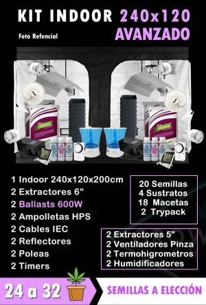 Kit indoor 240x120x200 Avanzado