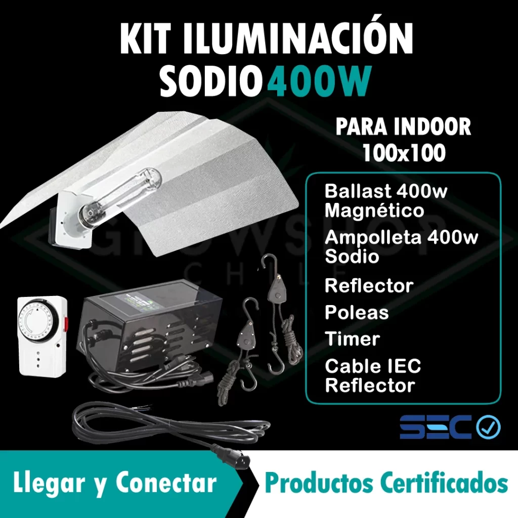 kit iluminacion indoor 400 watt
